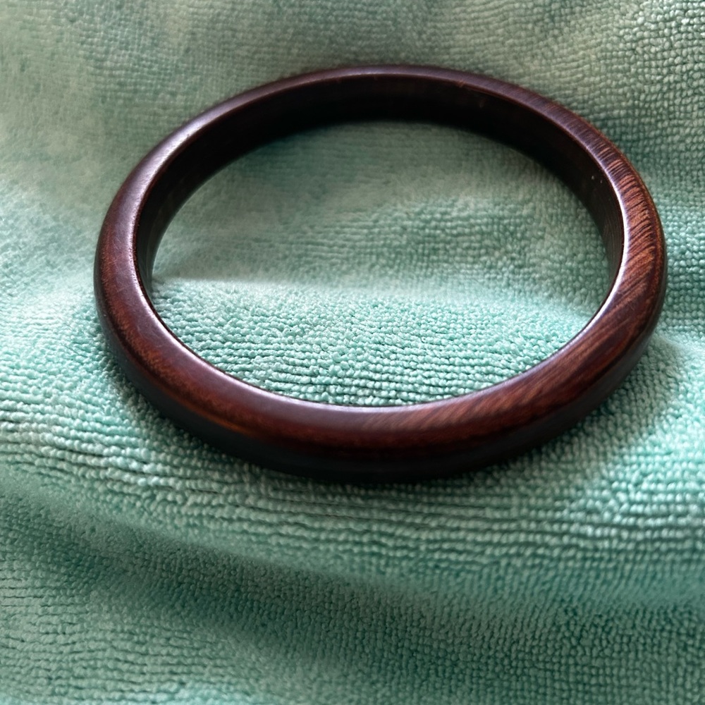 Pre Owned Brown Wooden Bangle